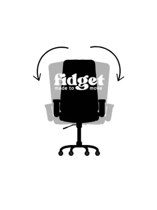 Fidget custom chair for improving health through micromovements