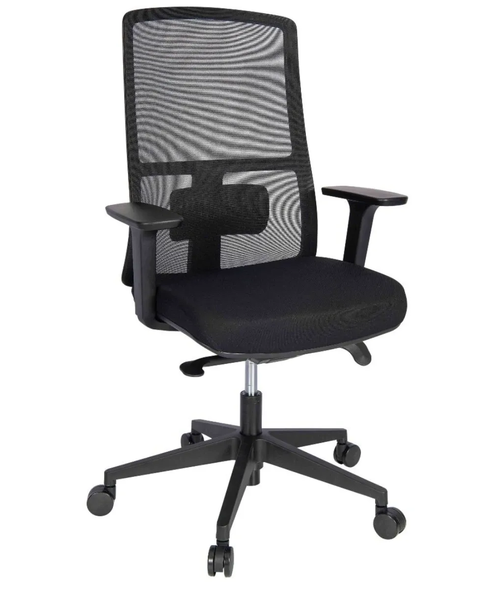 Mesh office chair with ergonomic design