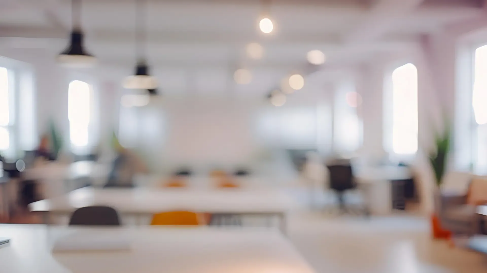 Smart Ergonomics hero background picture showing a modern office space with chairs and tables